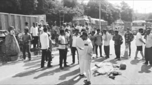 Ramgarh accident: तेज रफ्तार हाइवा ने ली जान‚ बाइक सवार की मौके पर मौत