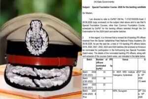 Jharkhand IPS Officers: झारखंड के 4 IPS अधिकारियों को स्पेशल फाउंडेशन कोर्स के लिए भेजा जाएगा Jharkhand IPS Officers: झारखंड के 4 IPS अधिकारियों को स्पेशल फाउंडेशन कोर्स के लिए भेजा जाएगा